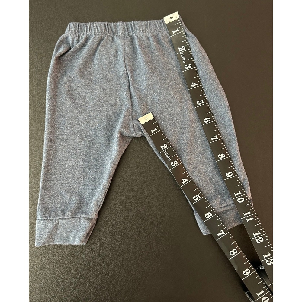 Baby Gap Blue Heather Organic Cotton Jogger Pants 0-3 Months 1341 - Picture 3 of 13
